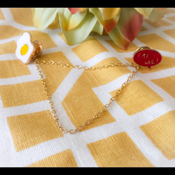 EAT ME funny lapel pin set - Picture 3 of 4